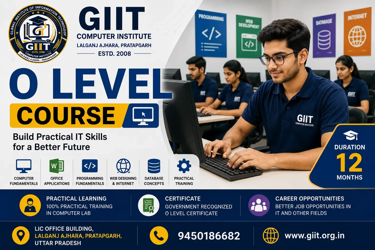 O Level Course in Lalganj Ajhara Pratapgarh
